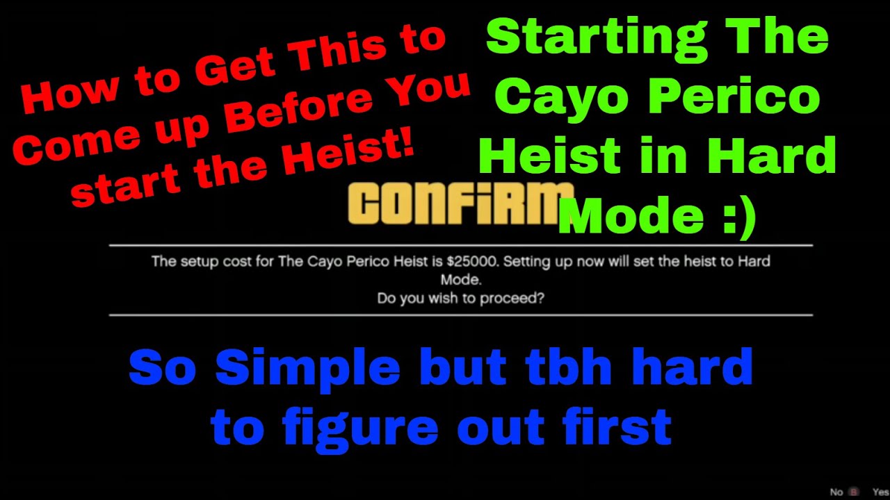 How to Start the Cayo Perico Heist in Hard Mode (GTA V tips and tricks) - YouTube