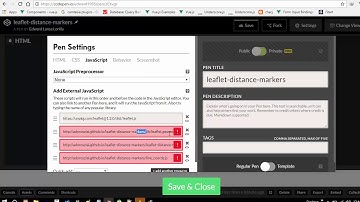 leaflets distance markers