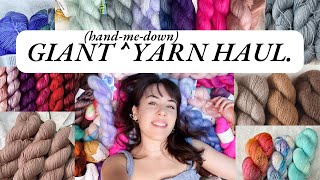 unboxing + stashing a HUGE yarn haul  mohair, silk, alpaca, indie yarns, and (a lot) more