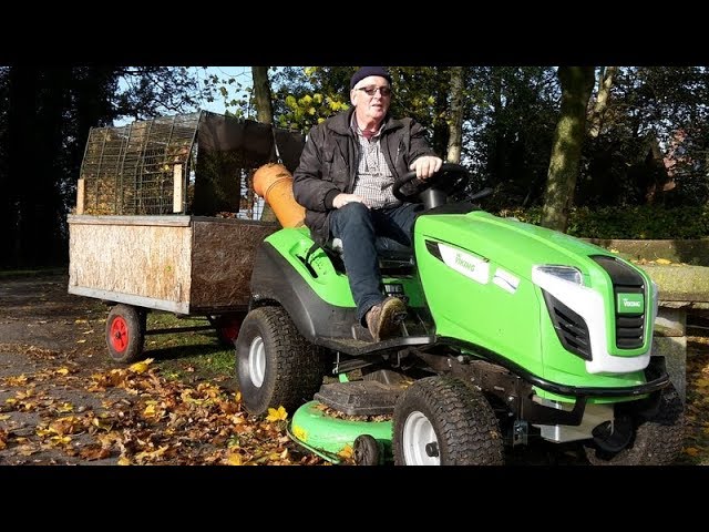Laubsauger Traktor - YouTube