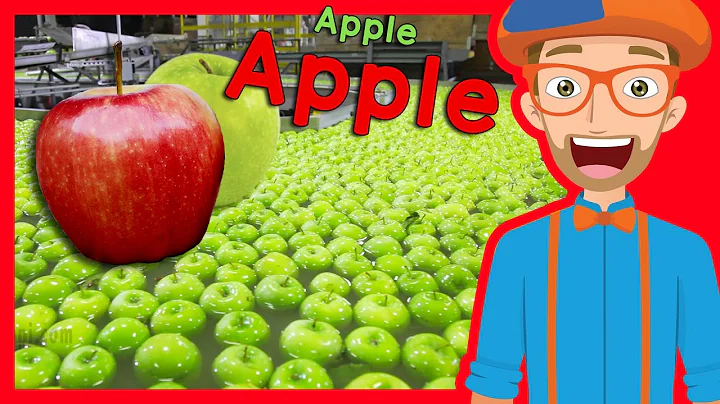 Fruit for Kids with Blippi | Apple Fruit Factory Tour