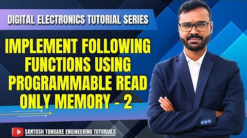 #digitalelectronics | Implement following functions using Programmable read only memory part-2|