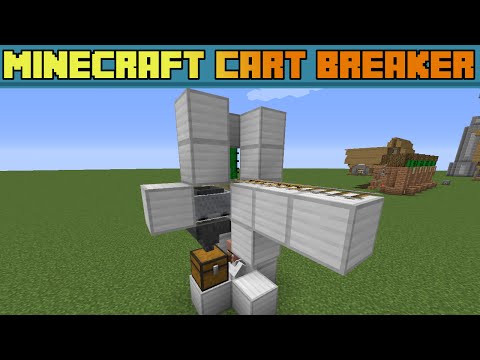 Minecraft minecart Breaker - 100% to never lose a minecart!