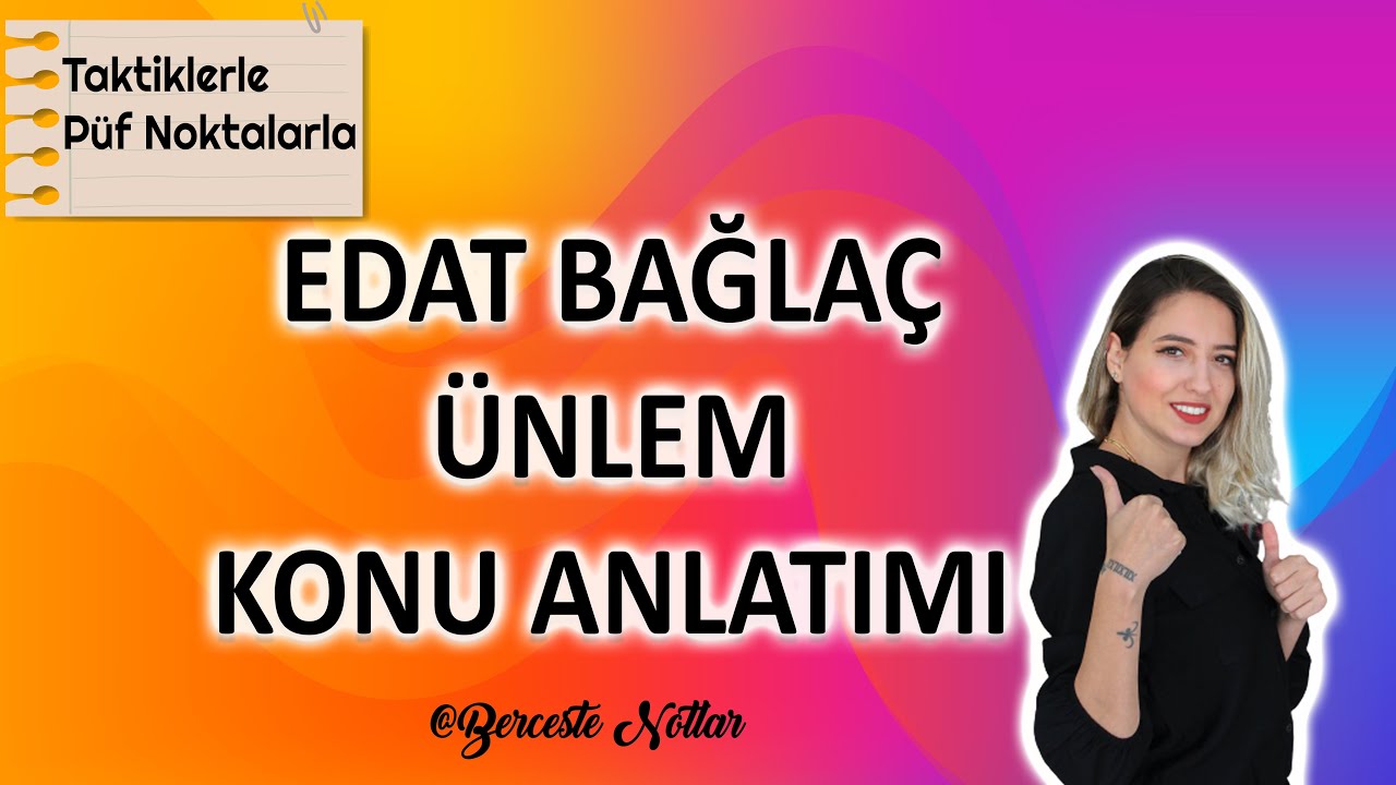 EDAT BAĞLAÇ ÜNLEM KONU ANLATIMI / EDAT BAĞLAÇ AYRIMI