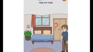 Brain Out 2 level 47 help him hide Gameplay Walkthrough Solution