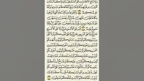 سورة النور من الآية ٥٩ إلى الآية ٦١بصوت القارئ ماهر المعيقلي