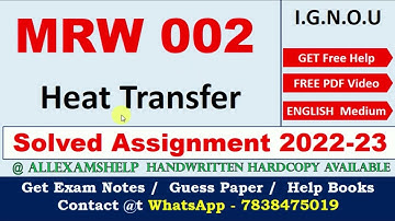 IGNOU MRW 002 SOLVED ASSIGNMENT for 2022-23 | IGNOU  Handwritten Assignment 2022-23 | @7838475019