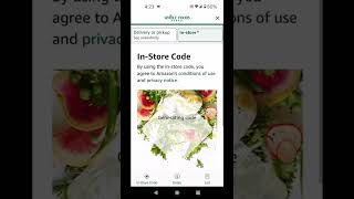 Whole Foods Code In Amazon Android App Issues  And Paying With your Amazon Store Card