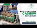 Fully Automatic Raw Cashew Nut Water Based Dust Cleaning Machine ,  Cashew Plant , Oscar Cashew Tech