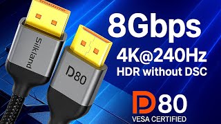 Is This the Best DisplayPort Cable in the World?  Silkland DP80 4K@240Hz Unboxing &amp; Test