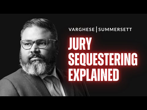 What does it mean to sequester a jury in a criminal trial?