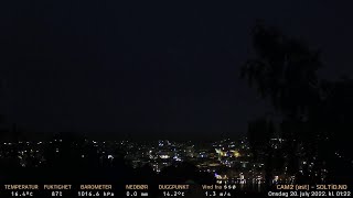 Timelapse Cam 2 - Natt til 20. juli 2022