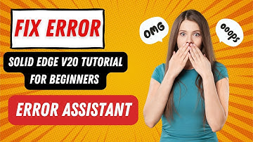 Fix Error | Modify Dimension of sketch | Solid Edge v20 Tutorial for Beginners