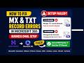 Microsoft 365 Business Email Setup | MX & TXT Record Error Fix