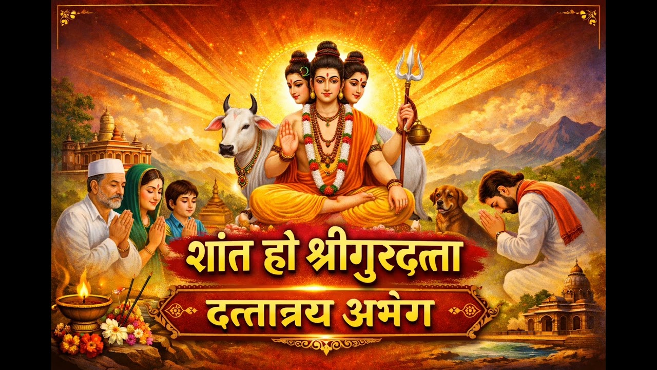 ||अवधूत चिंतन श्री गुरुदत्त || शांत हो श्रीगुरुदत्ता ||