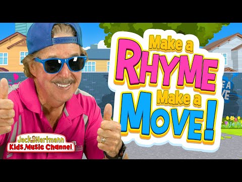 Make A RHYME Make A MOVE Rhyming Song For Kids Jack Hartmann