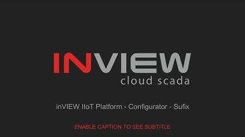 inVIEW IIoT Platform - Configurator - Sufix