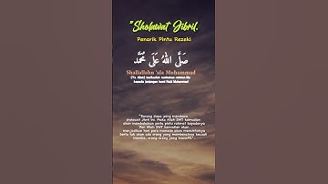 Sholawat Jibril Pembuka Pintu Rezeki #shorts #dakwah #sholawat #quotes #fyp