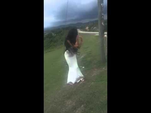 Chloe Khan killing a goat in Jamaica