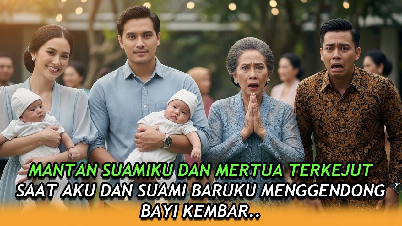 MANTAN SUAMIKU DAN MERTUA TERKEJUT SAAT AKU DAN SUAMI BARUKU MENGGENDONG BAYI KEMBAR..