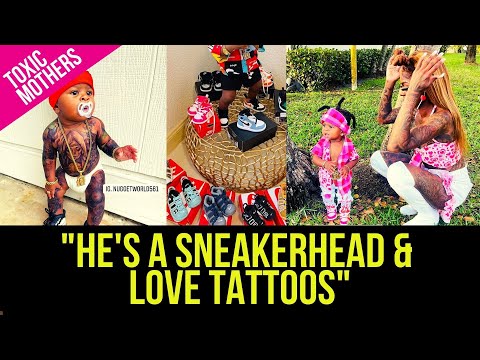 Rachet Baby Mama Says 1 Year Old Loves Sneakers & Tattoos | 150 Pairs of NIKE Shoes