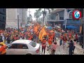 Comrades march into Sam Sharpe Square