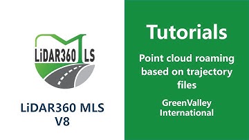 Display Module | Point cloud roaming based on trajectory files - LiDAR Software Tutorial