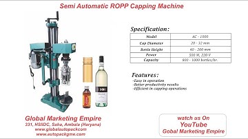 ROPP Capping Machine | Semi Automatic ROPP Capping Machine/ROPP Capper/Aluminum Cap Sealing Machine