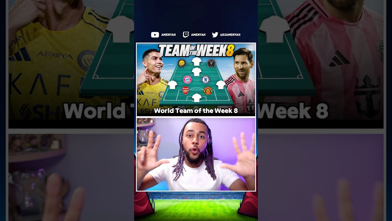 Команда недели 8 по версии Quickfire! 🌍 с Месси и Роналду в 2025 году? 👀