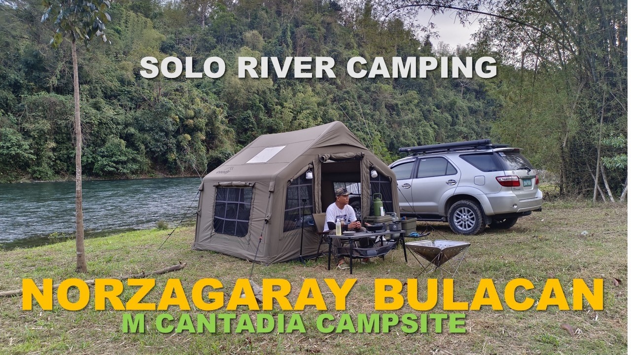 SOLO CAR CAMPING BULACAN | River Camping | Coody 8.0 Inflatable Tent