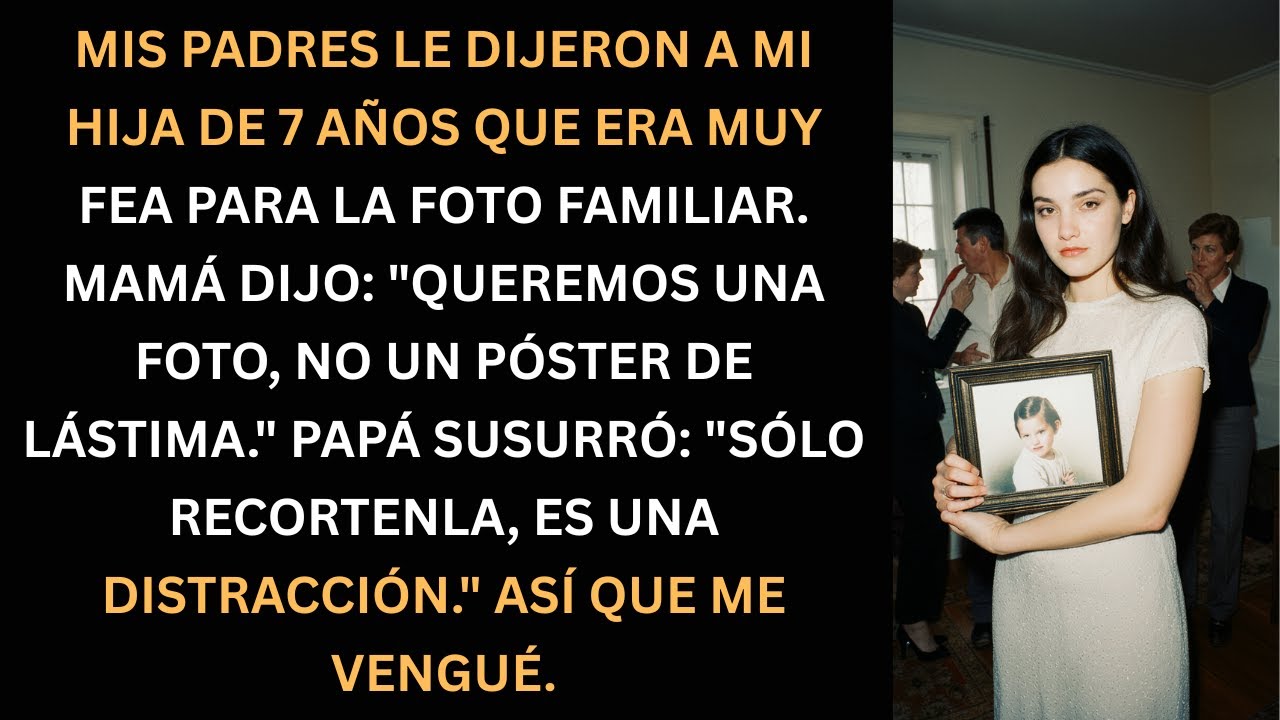 Mi hija de 7 años no quiso en la foto familiar... lo que hice después te sorprenderá.