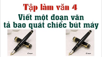 Viết một đoạn văn tả bao quát chiếc bút máy - Mẫu số 1