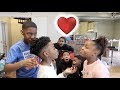 BAM & MIRAH FLIRTING PRANK ON FUNNYMIKE & THE KIDS!