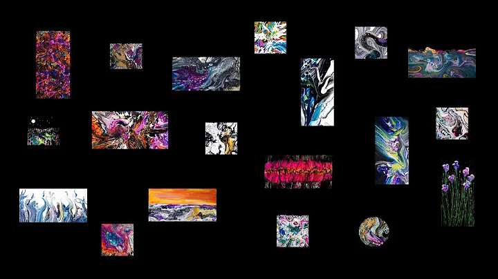 Exhibition Of Fluid Art 10"x20" -8"x10" 88 & 8900s...