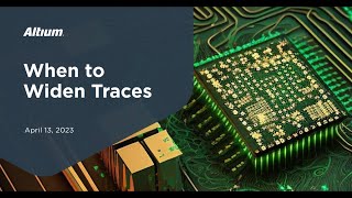 PCB Trace Inductance Deep Dive  When to Widen Traces