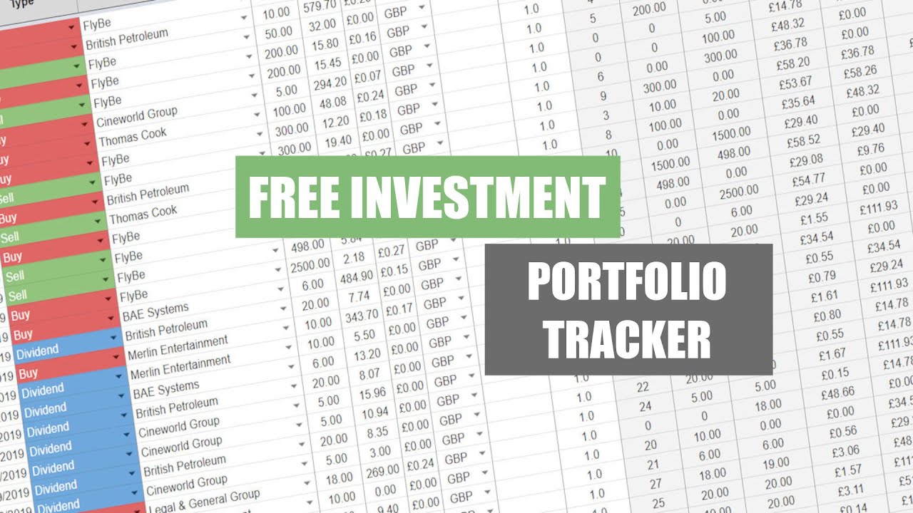How to use my FREE investment portfolio spreadsheet tracker - YouTube