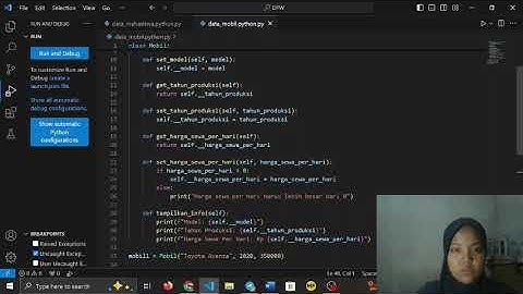 Pengenalan Getter dan Setter melalui implementasi data mahasiswa dan class mobil