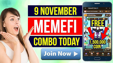 Memefi combo today 9 November | Memefi secret combo | মিমি ফাই আজকের কম্বো