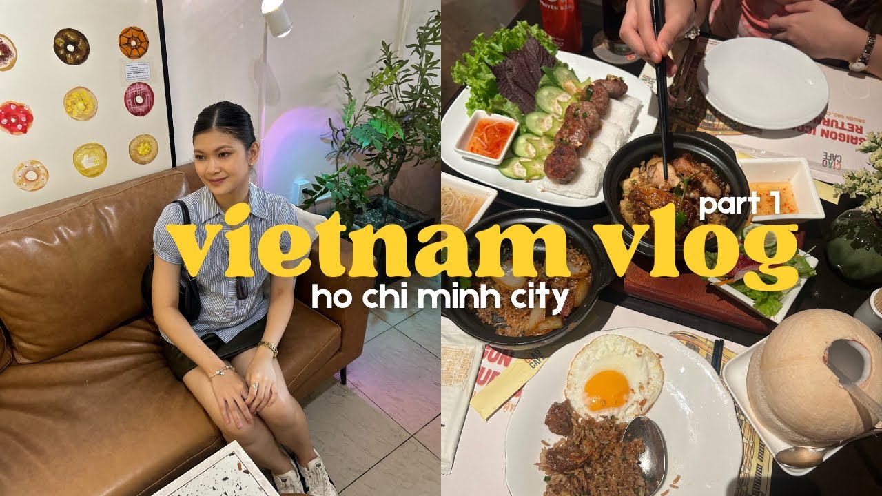 HO CHI MINH CITY VLOG (PART 1) 🇻🇳 visiting tourist spots, night bus adventure, places to eat