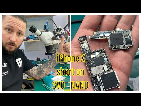 ADVANCED REPAIRS - iPHONE X WITH SHORT ON 3V0 NAND - DATARESCUE - WATER DAMAGE