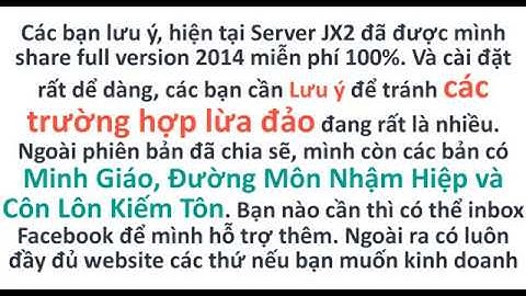 Hướng dẫn chi tiết cài đặt võ lâm 2 online trên VPS - How to install JX2 server on VPS - Free 100%