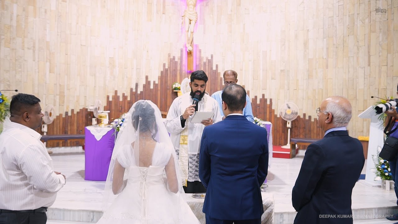 Christian Wedding Church Wedding Highlights G & A Deepak kumar