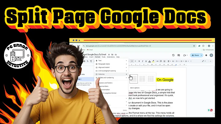 How To Split Page Into Two On Google Docs | Formatting Tutorial (2025)