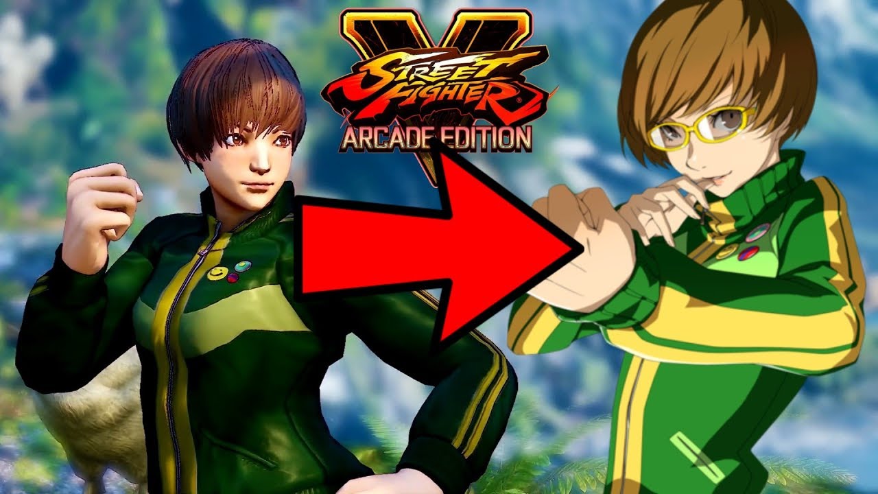 Sakura as Chie Satonaka from Persona Mod Street Fighter V Fights | Street Fighter V: Arcade Edtion