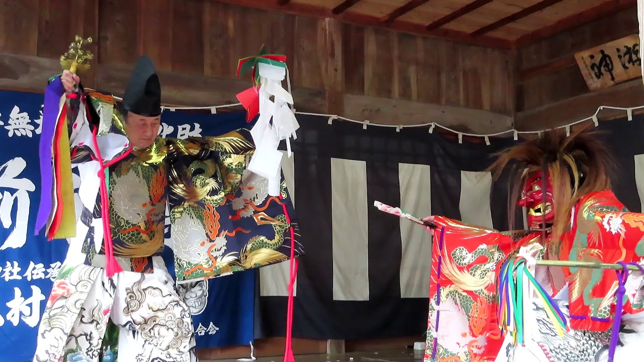 豊前神楽【式駈仙（しきみさき）神楽】大村神楽講～豊前市大富神社節分祭 KAGURA MISAKI