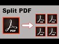 How to split a single pdf into multiple pages in adobe acrobat pro 2017