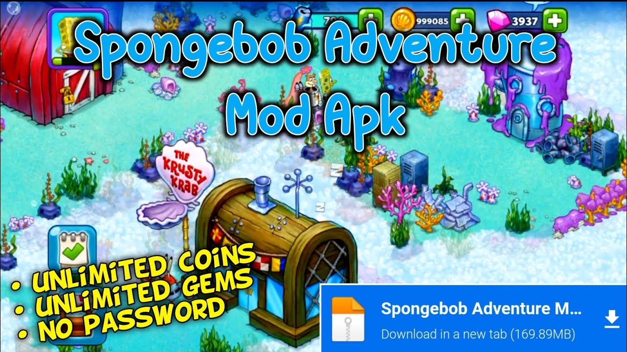 Spongebob Adventures : In A Jam Mod | offline game - YouTube