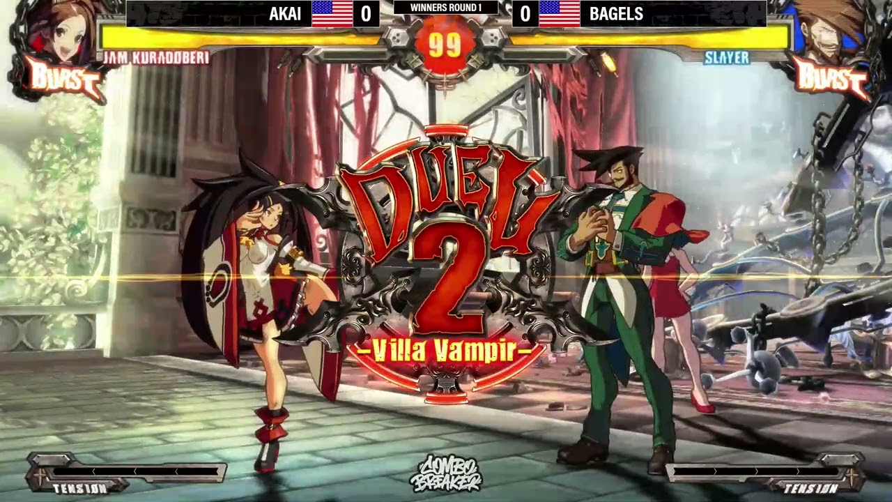 Akai (Jam) vs Bagels (Slayer) - Combo Breaker 2022 GGXRD Pools