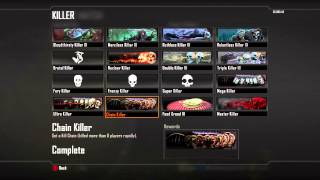 How to unlock the Master Killer Calling Card in Black Ops 2 - Chain Ultra Killer Player Cards