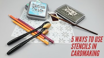 5 Stencil Techniques For Cardmaking | Collaboration with Rise and Procraftinate